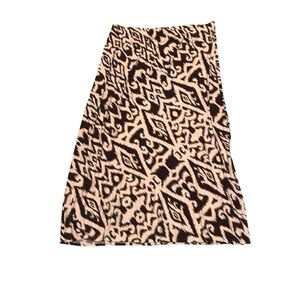 Chico’s Brown and White Print Maxi Skirt New with Tags Chico’s Size 3/XL/16